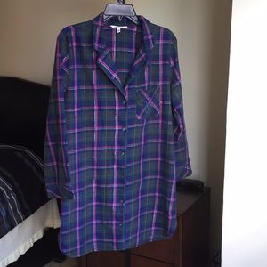 VS flannel sleep shirt XS
